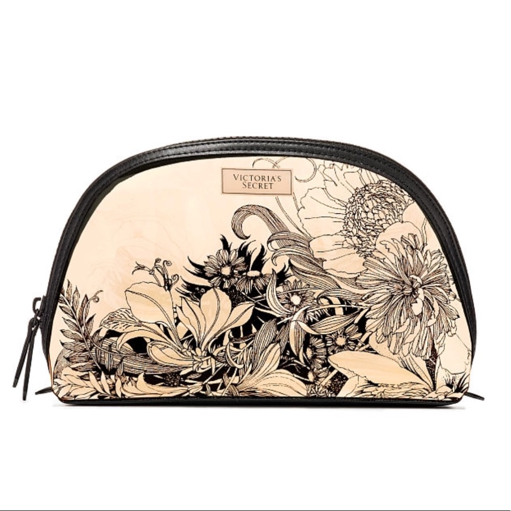 Victoria’s Secret Beauty Bag Clear Floral Print NEW
